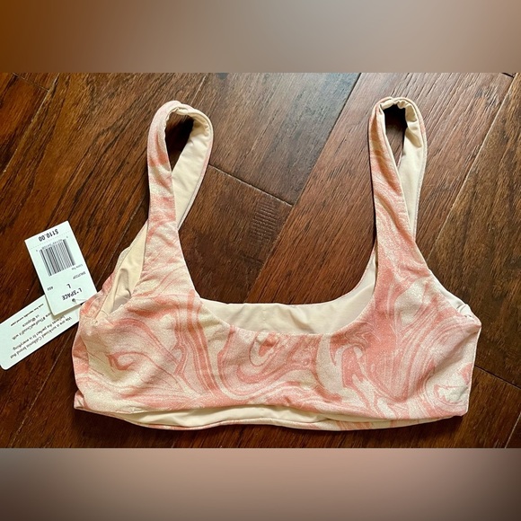 L*Space Beautiful Shimmer Bikini Top Removable Pads SZ Large MSRP $110 NWT LUX - Picture 7 of 12